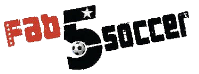 Fab 5 Soccer title screen for Nintendo DS